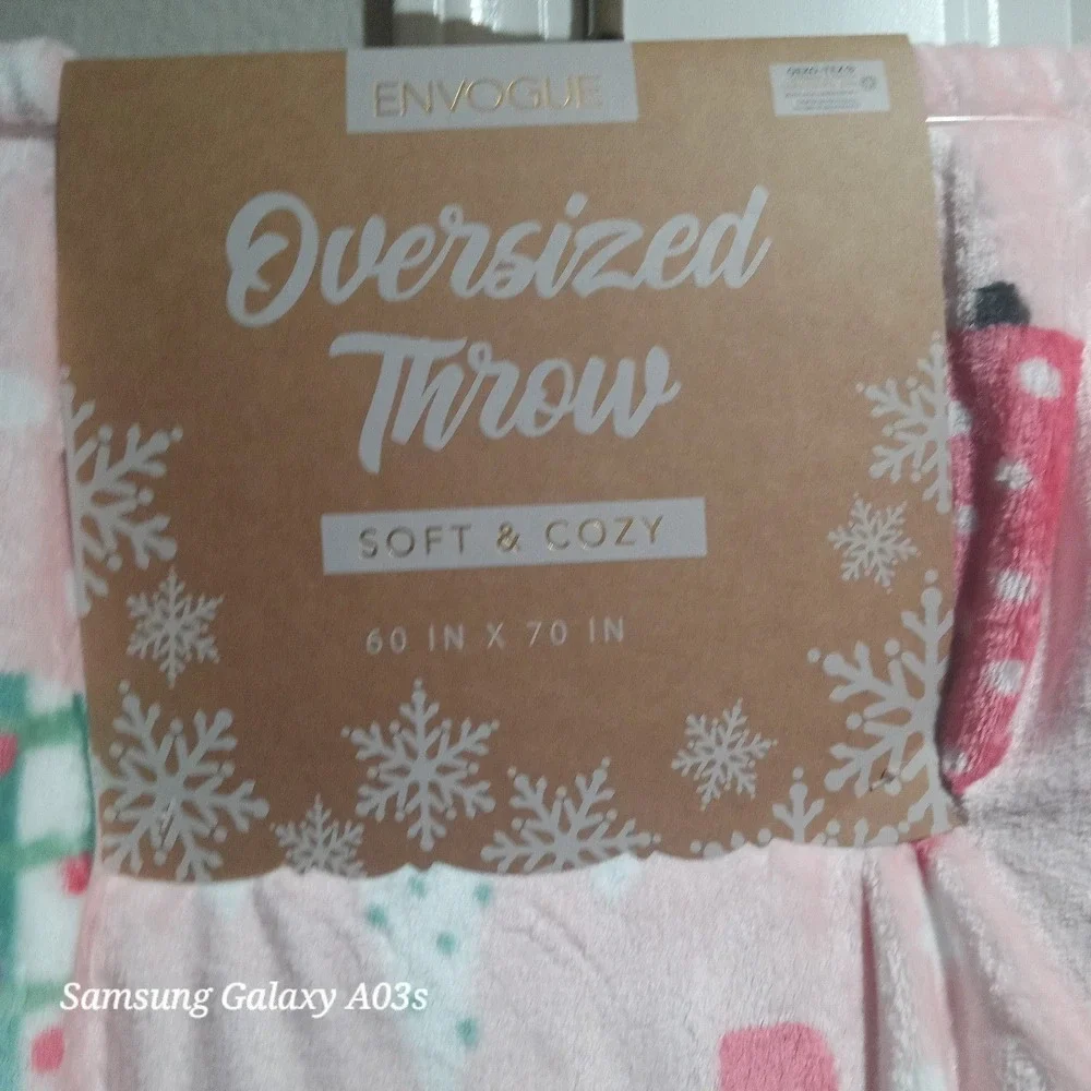 PINK‎ Holiday Christmas Tree Blanket 60×70